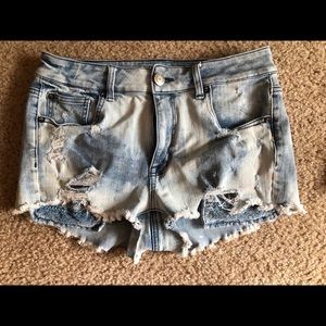 Acid wash AE shorts